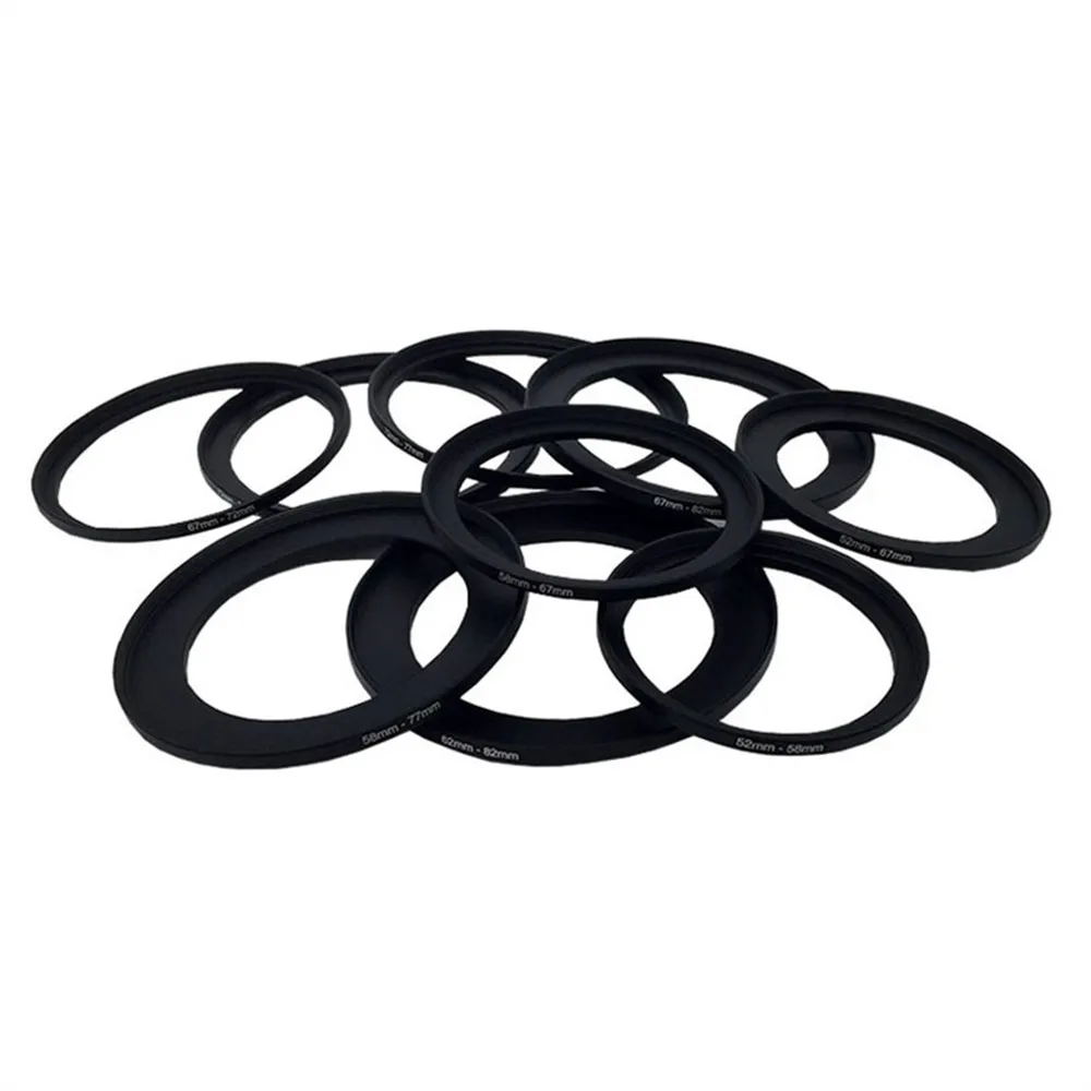DSLR Camera aluminum lens converter   4952-55-58-62-67-72-77-82 mm step up ring lens adapter ring