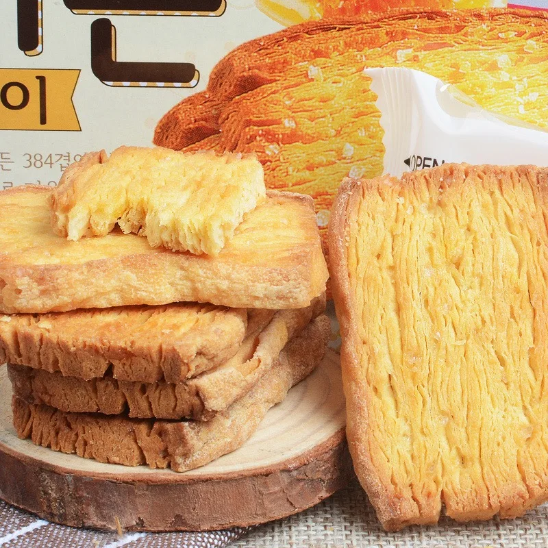 Oem Delicious Nutrition Honey Crispy Multi-Layer Steamed Bread Cookies Biscuits