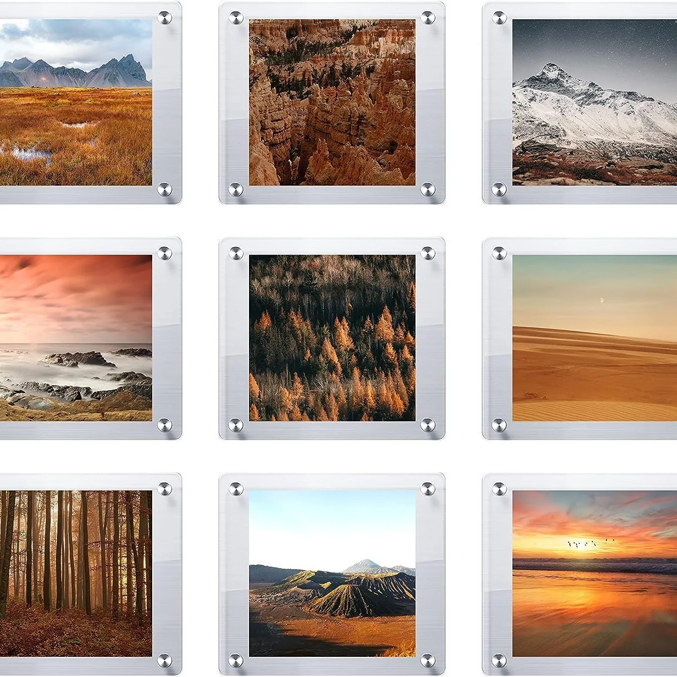 Custom acrylic photo frame photo frame clear acrylic wall frame for picture magazine display