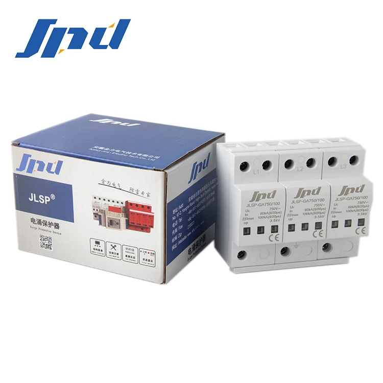 Jinli Type 2 AC Power surge protector device 3poles spd 750V