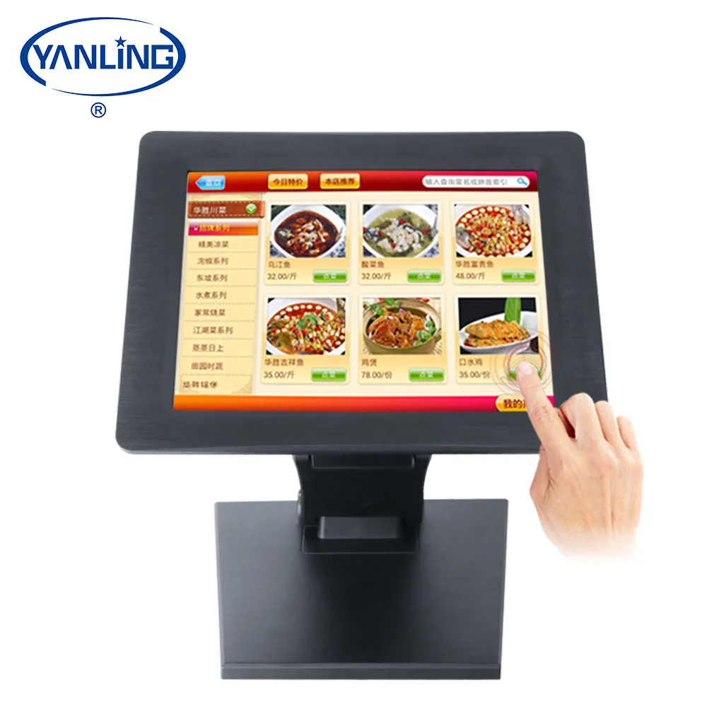 YanLing 10,4 дюймовый J1900 Безвентиляторный Компьютер Встроенный 4G ram и LVDS промышленный сенсорный компьютер