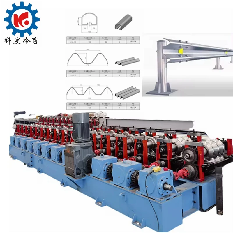 Easy Operation High durability Road Steel Fence Cold Roll Former 100 Highway Guardrail profile Making Machine