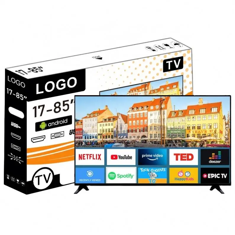verified suppliers accept custom android tv sets OEM ODM wholesale television smart tv 55 inch 4k flat screen led tv