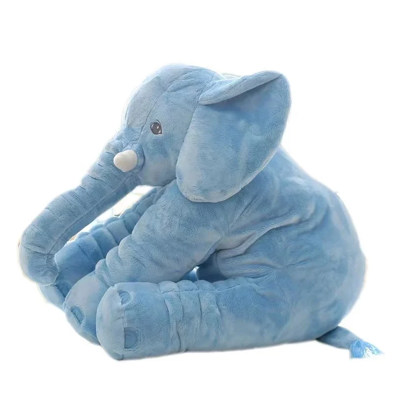 Wholesale 40cm stuffed animals toys elephant plush pillow custom big ears elephant pillow animal plush for baby sleeping