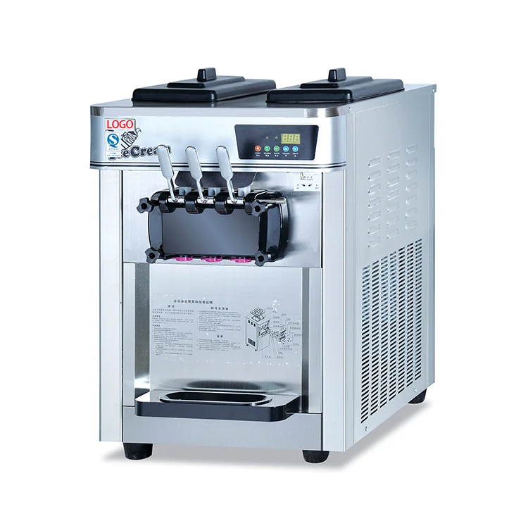 18~24l/hr Commercial Automated Table Top 3 Flavors Cheap Yogurt Soft Serve Ice Cream Machine For Sale