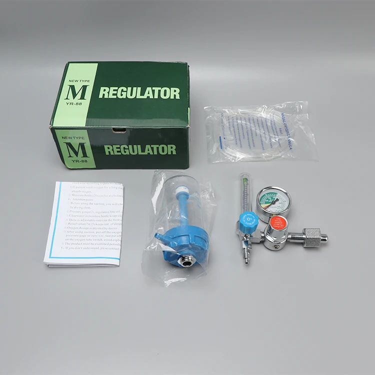 2021 Hot Selling Medical Oxygen Regulators Manometer Oxygen Pressure Regulator with Humidifier