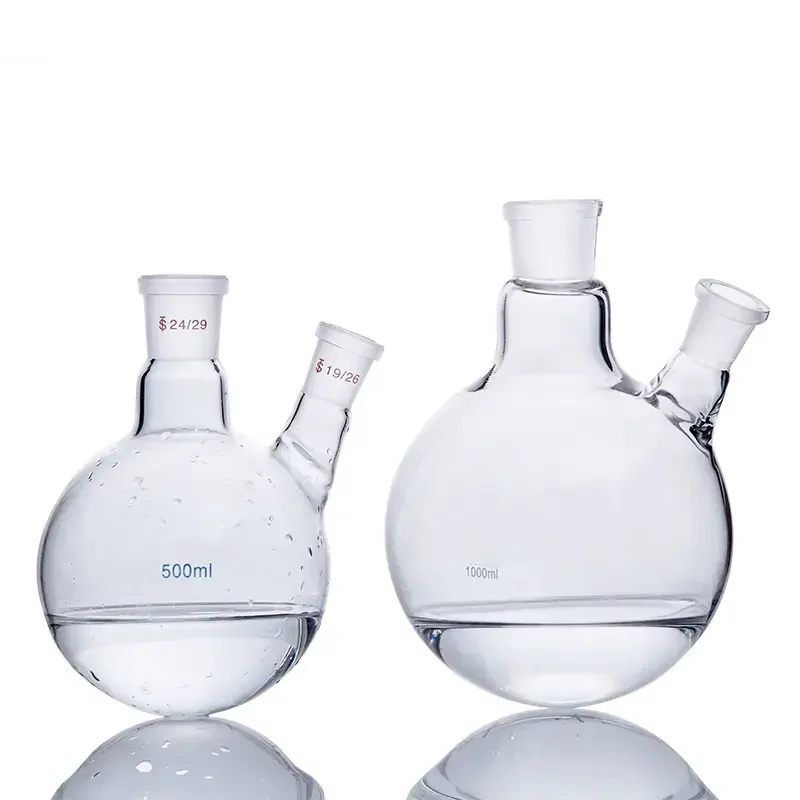 Колба из боросиликатного стекла 250 мл 500 косая форма двухгорловая колба стандартная