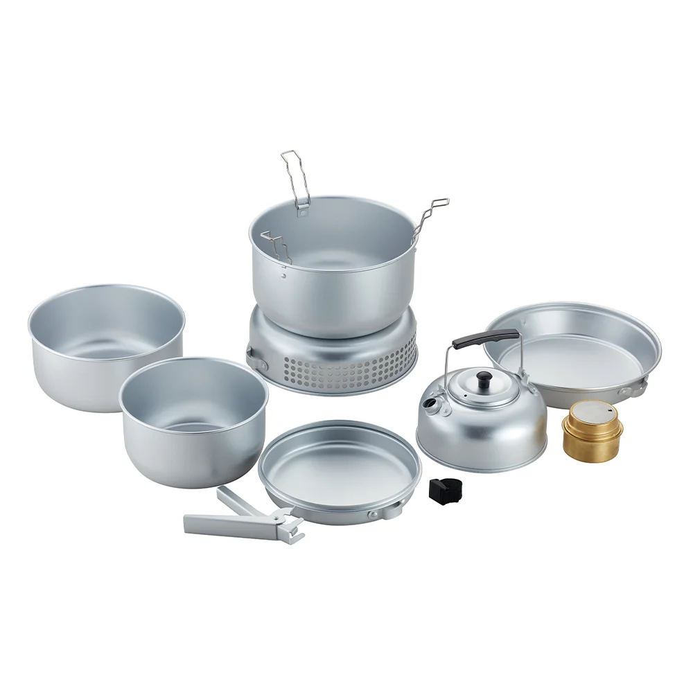 Portable Outdoor Camping Picnic Tableware Quality Camping Cook Set Cookware Outdoor Cook Set