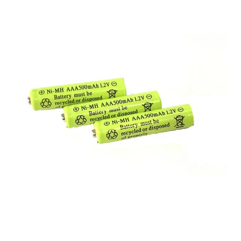 Customized Ni-MH  Rechargeable Battery 500 mah No. 7 Remote Control Ni-MH Battery For Sale