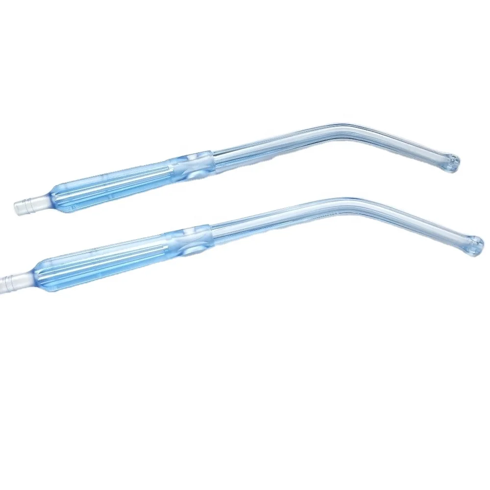 Medical product Yankauer Suction handle suction tube for operation 26cm blue color