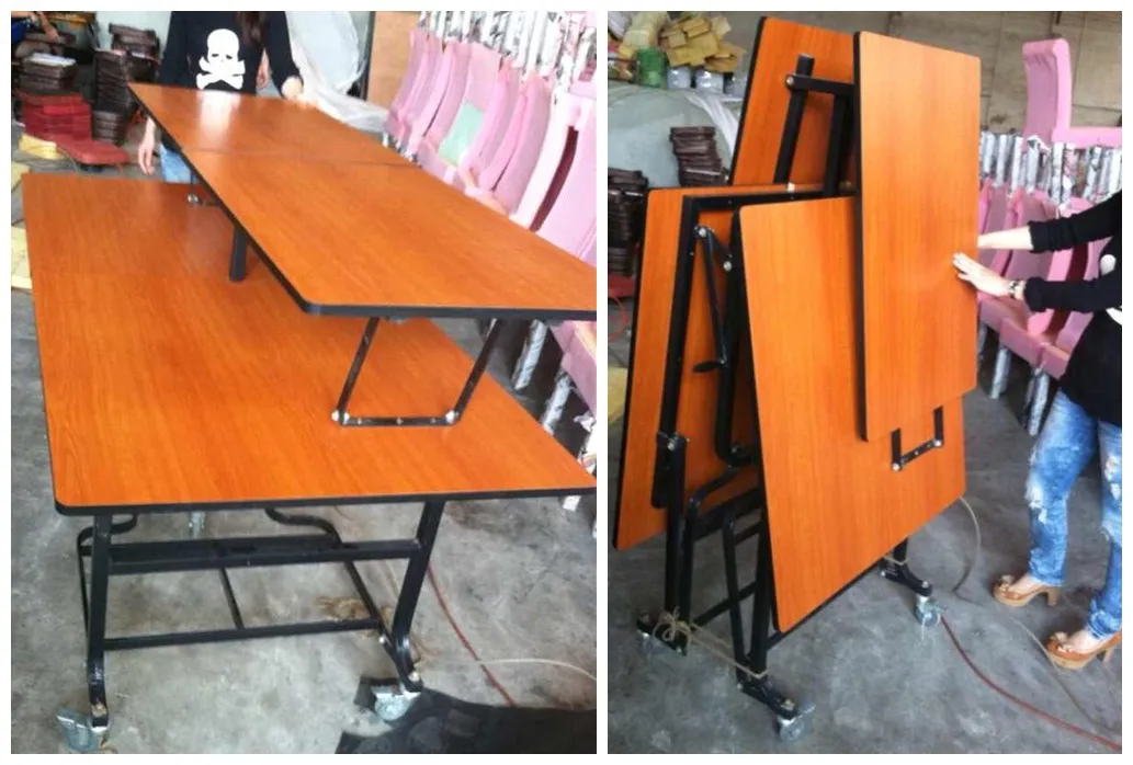 Buffet  Wooden Table  Mobile Banquet Dining  for Hotel