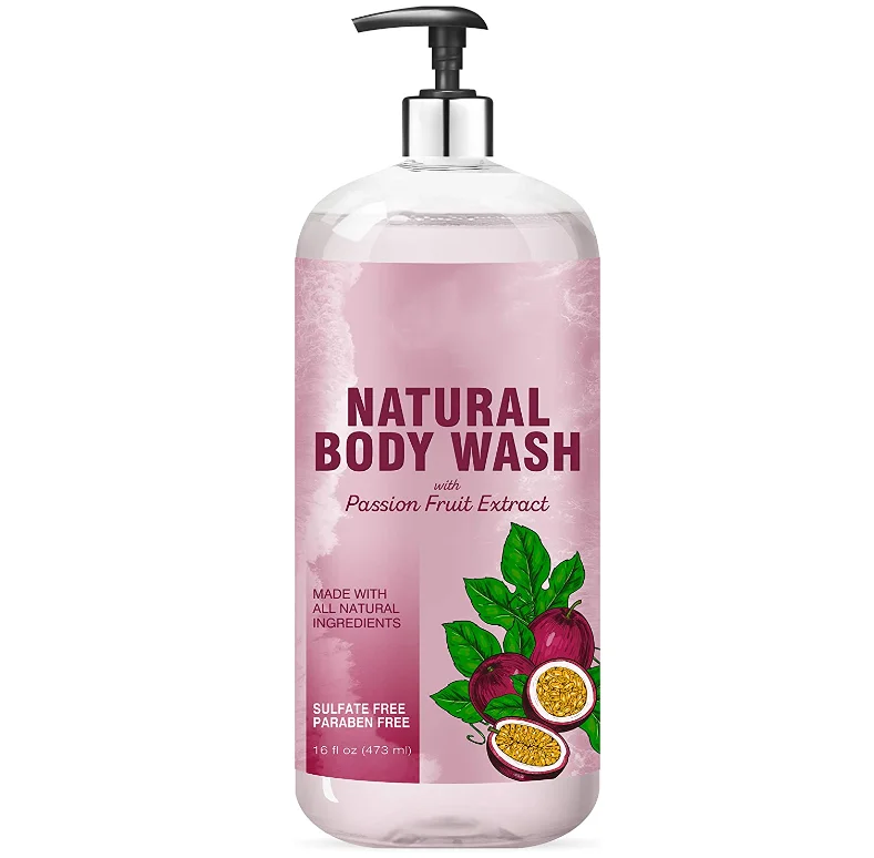 Private label lactic acid shower gel soft whitening bleaching petal shower gel