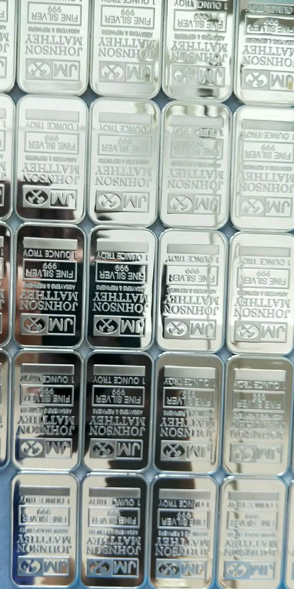 LINGTIAN hot selling jm zinc alloy silver plated bullion bars
