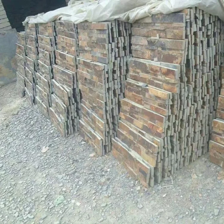 China Manufactory rusty sandstone slate stacked culture stone
