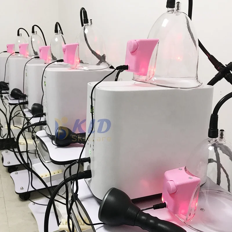 Розовая вакуумная терапевтическая машина для груди, домашняя вибрация, соска, подтяжка ягодиц, китайское устройство для баночной терапии kldskincare