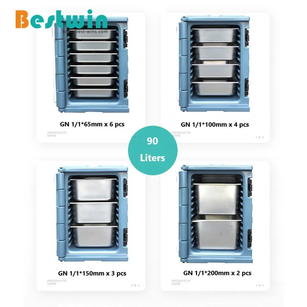 90 л коммерческое общественный питание тепловой транспортировочный контейнер шкафа термо ланч бокс мешок изолированные обед лоток еды Перевозчик