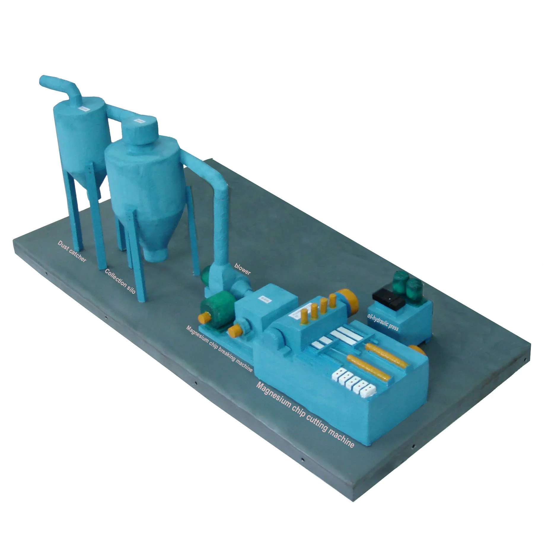 magnesium ingot turning chip cutting machine