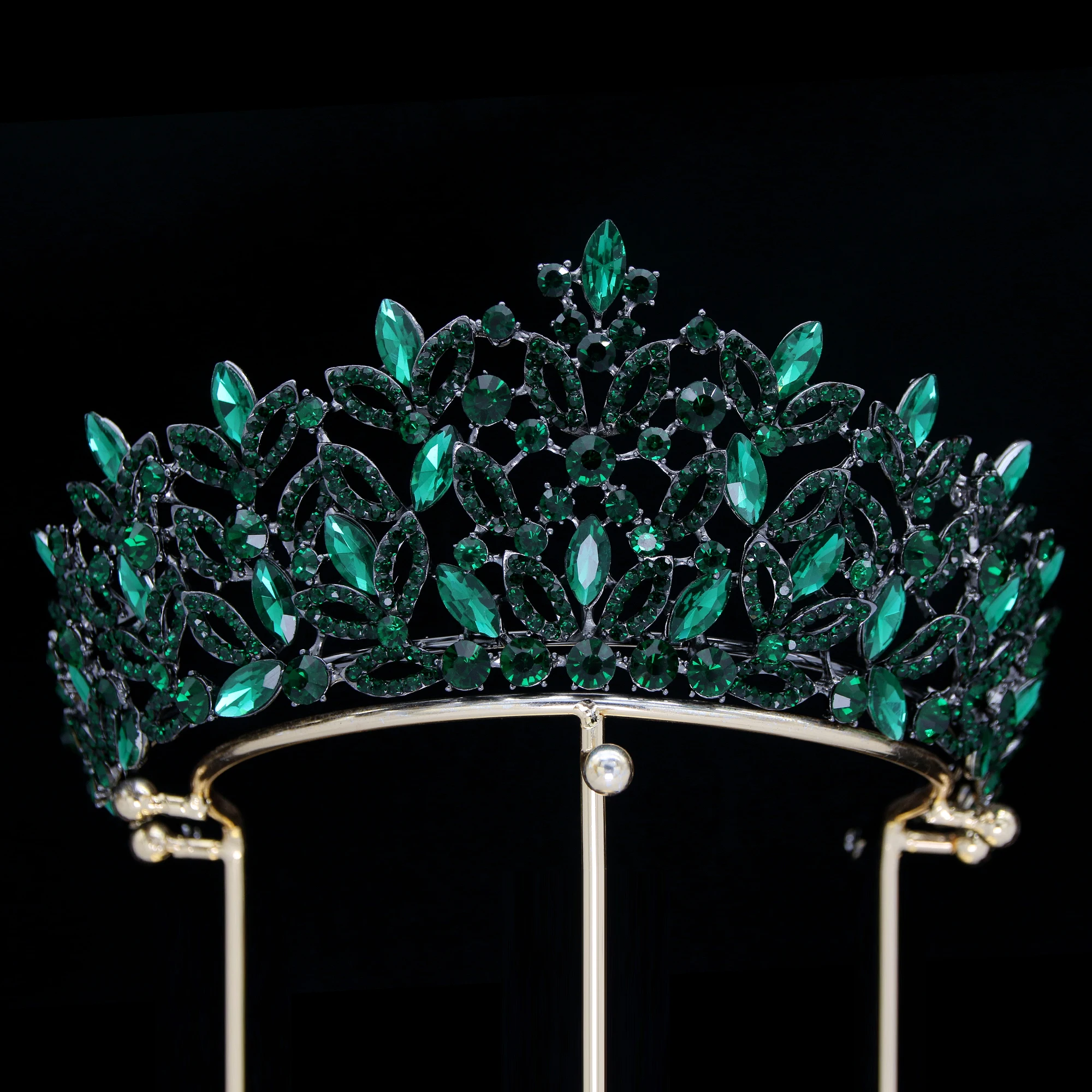 Luxury design Bridal Headpiece Wedding Hair Accessories colorful Rhinestone Tiara for women