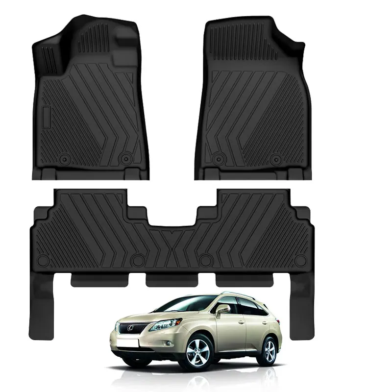 Hot Sale Carpet Car Floor Mats For Lexus RX scriptures  2005-2019 3D TPE Customization Interior Accessories carpets Liner