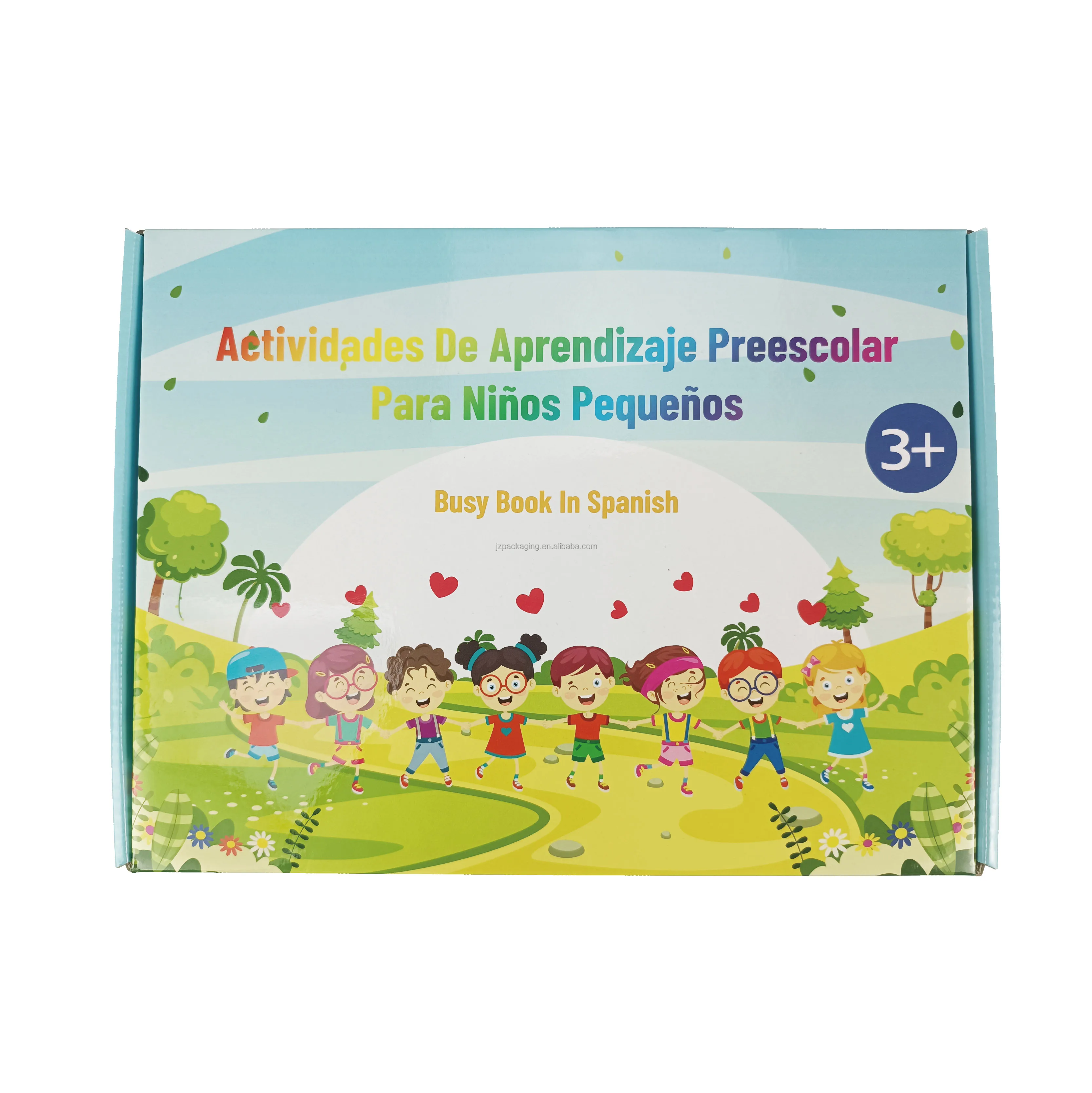 Customize Busy Book Kids Toddlers Gift Early Education Learning SPANISH Book Children Busy Book Customized Printing