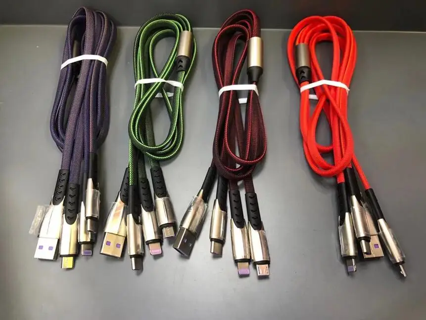  Кабель для передачи данных мобильного телефона 3 в 1 usb a зарядный кабель micro android type c быстрая Магнитная Зарядка 2 0