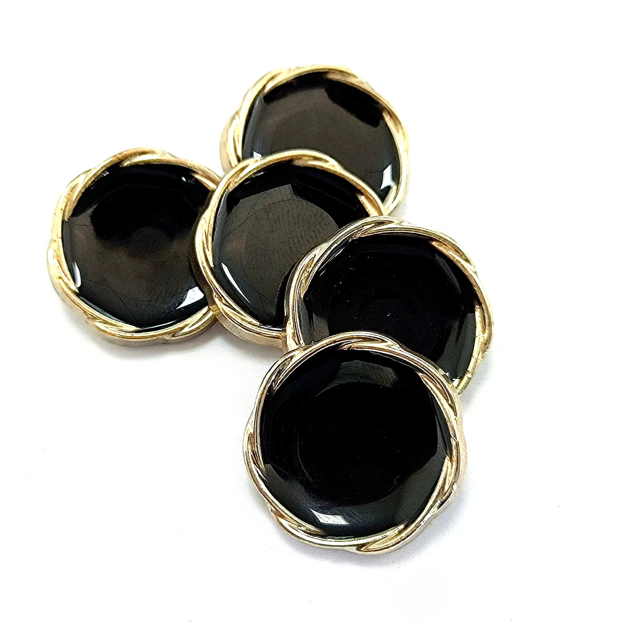 High Quality 24L 36L 40L Customized Logo Sewing Designer Shank Metal Alloy Gold Buttons for Suit Clothing