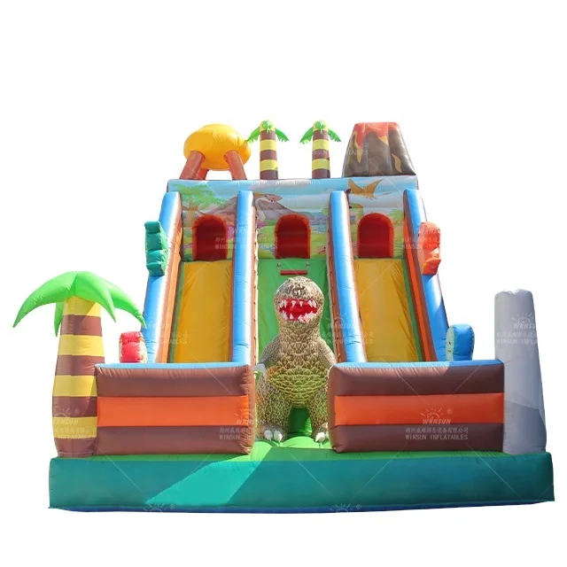 WINSUN New design bounce house summer fun toys kids inflatable castle dry  inflatable slide trampoline with slide