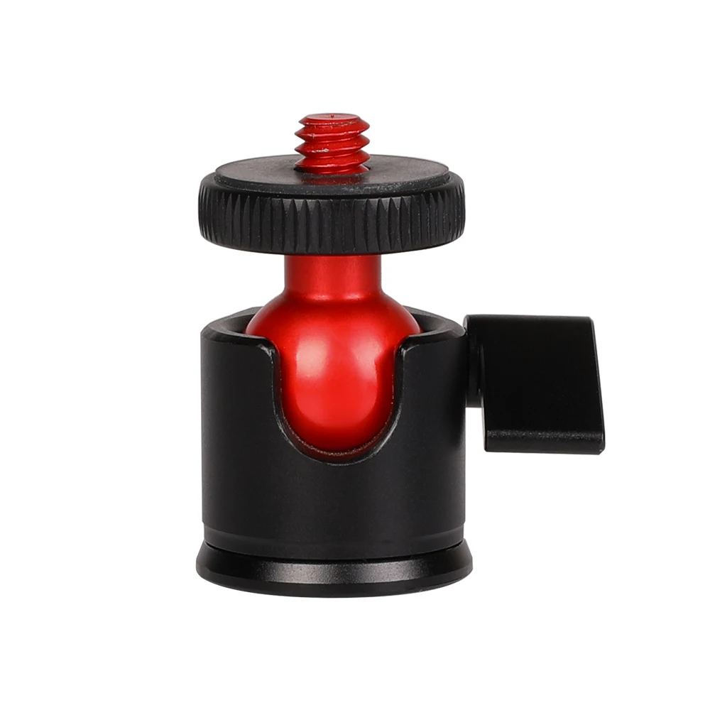 SLAMOE Mini Universal Spherical Holder With 360 Degree Swivel Metal Mini Small Ball Head Tripod Mount Adapter Head