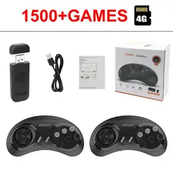 SG800 Video Game Console For Sega Genesis Built-in 1500 Classic Retro Game Console Wireless Controller Gamepad Bit HD TV