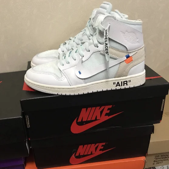 Nike Popular fashion Brand Air Jordan 1 High OG Red White Blue AJ1 Basketball Sports shoes Running Nike Sneakers