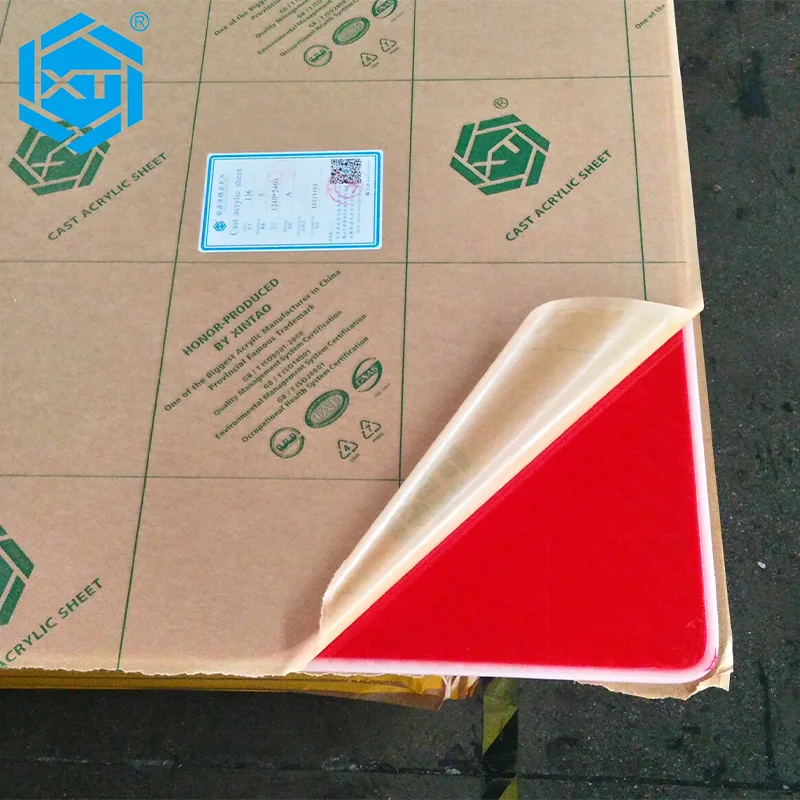 Xintao 4x6ft Customized Size Color Perspex Manufacturer Colorful Acrylic Sheet