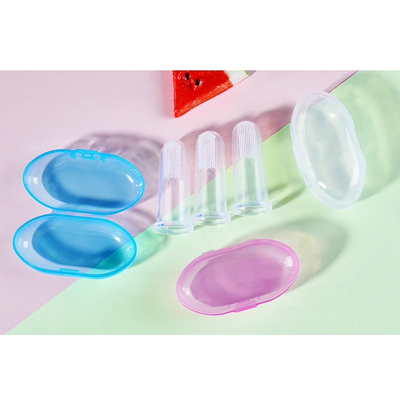 Blister Box Packaging Baby Pets Finger Toothbrush Brush