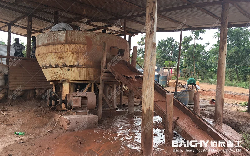 Gold Ore Wet Pan Grinding Mill For Small Milling Plant, Wet Grinding Mill Machine, Wet Pan Mill Gold Milling Machine In Africa