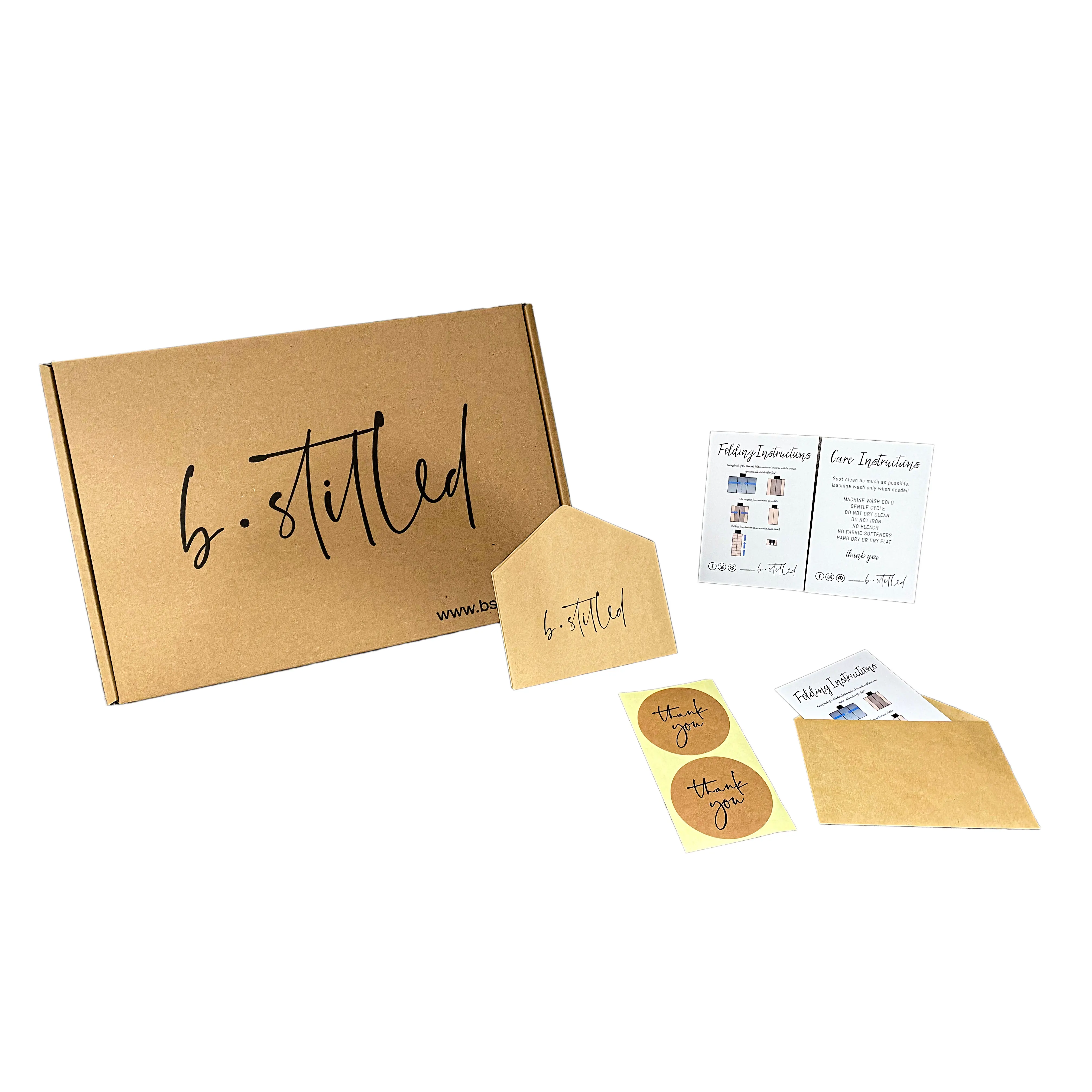 Custom Logo Paper Thank You Card Cardboard Small Gift Mailer Wedding Envelope Box Packaging