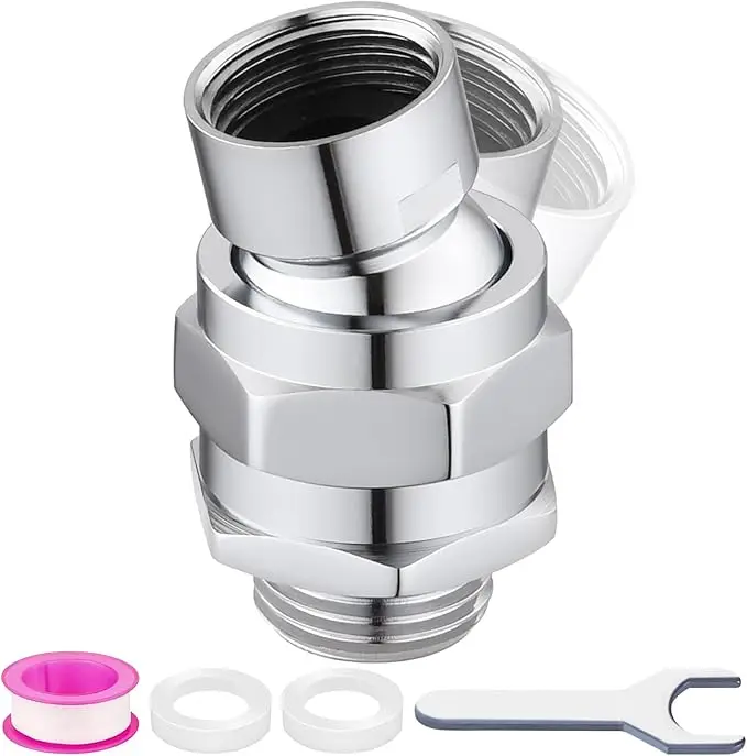 Shower Connector Ball Joint Head Swivel Ball Adapte  Bath Tools shower hose connector shower filter head