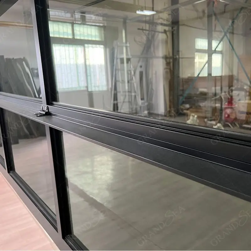 Grandsea European Style Electric Lift Garage Door With Remote Control Glass Garage Door Aluminum Alloy Garage Door