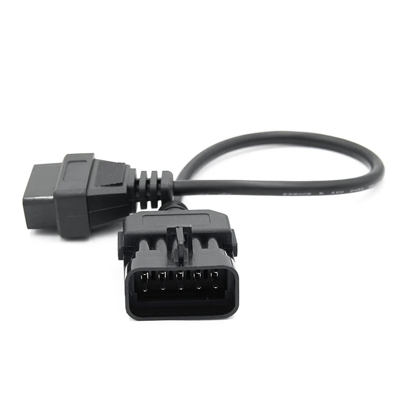 Car OBD1 10Pin 10 Pin to OBD 2 OBD2 16 16Pin Adapter Diagnostic Connector Cable For Opel Vauxhall GM Aldl