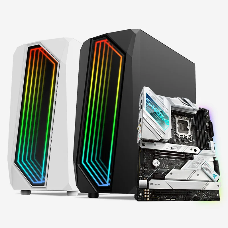 Прямо с завода, оптовая продажа, игровой корпус Mid Tower, Лучшая цена, корпус для процессора, компьютерный корпус, игровой ПК, закаленный черный корпус