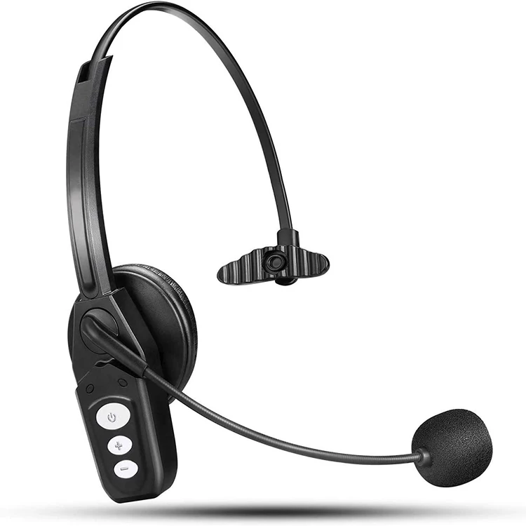 Wireless Business BT5.0 Call Center Headset with Noise Cancelling Mic
