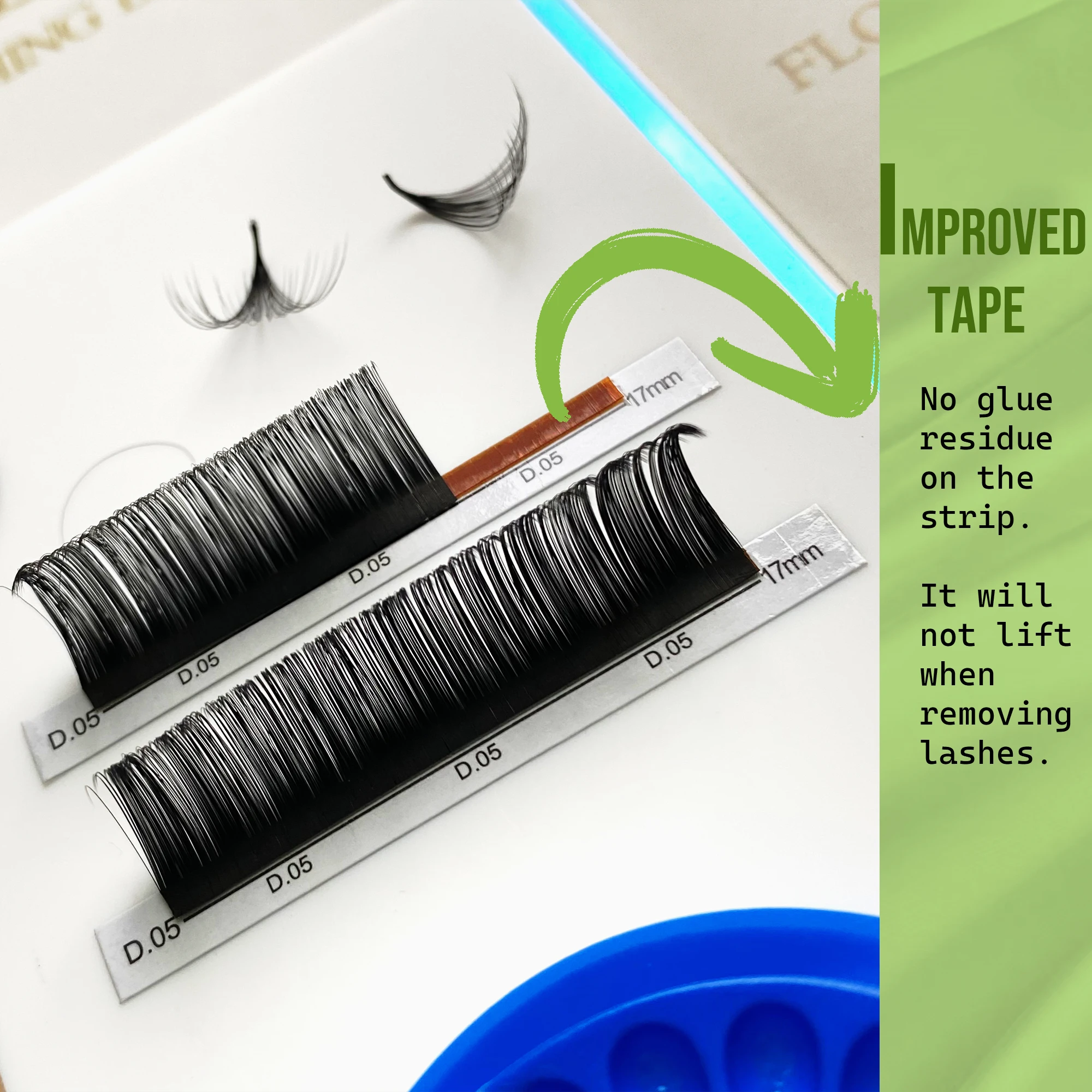individual eyelash extensions volume CD lash trays mink russian volume fans eyelash extensions
