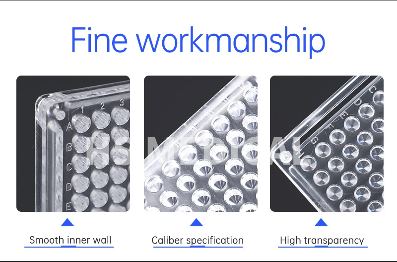 Hs Medical high quality 0.1ml 96 Well Micro disposable plate Pcr Reaction Plate For Lab