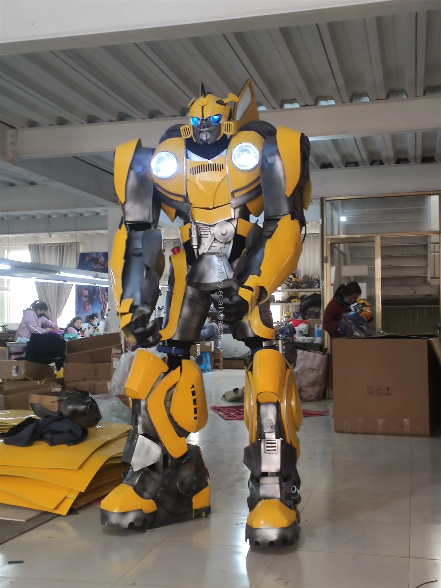 Realistic Robot Costume Performance Cosplay Hulk Green Giant Man Cartoon character Mascot Costumes