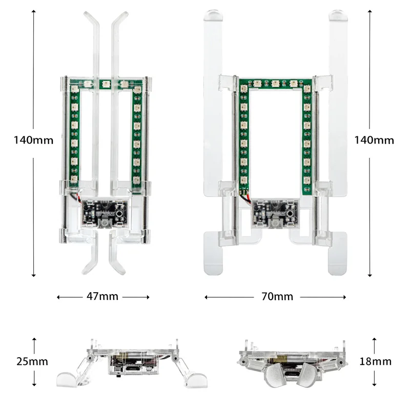 STARTRC Extended Foldable Colorful  LED Landing Gear Kit Night Flight Funny Drone Gift  for DJI Mavic Mini 2 Mini SE Accessory