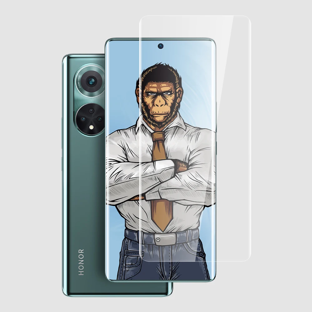 Blueo for huawei mate 20x mate 40 pro uv liquid 3d curved tempered glass for huawei p30 pro smartphone screen protector for p50