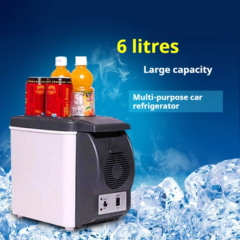 High Quality 6L Portable  Refrigerator Mini Electronic Vehicle Fridge with 6 Liters Freezing Capacity for Outdoor Use