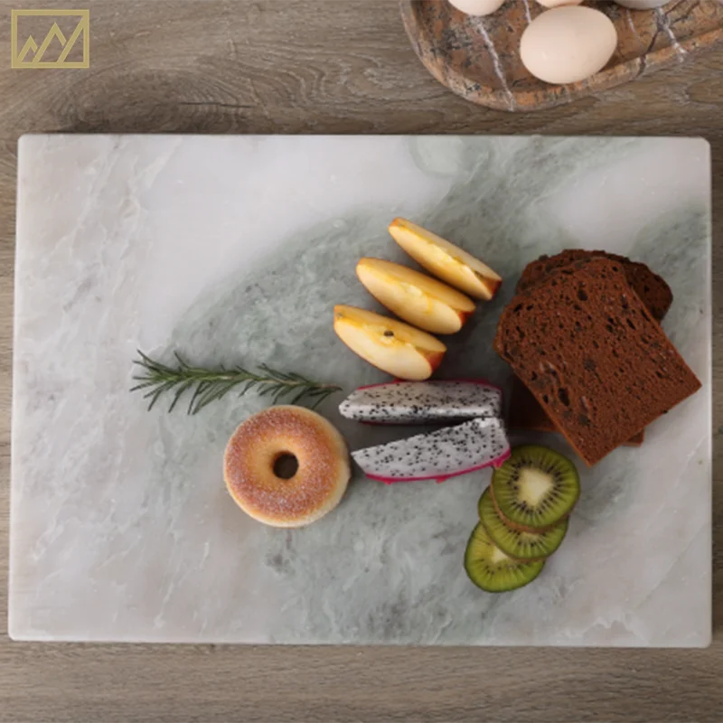 High Quality Custom White Onyx Marble Cutting Boards Wedding Gift Knife Cheese Set Pastry Board For Guest