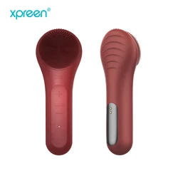Person skin care manufacturers bulk customized electronic heated silicone exfoliating sonic electric facial cleansing brush