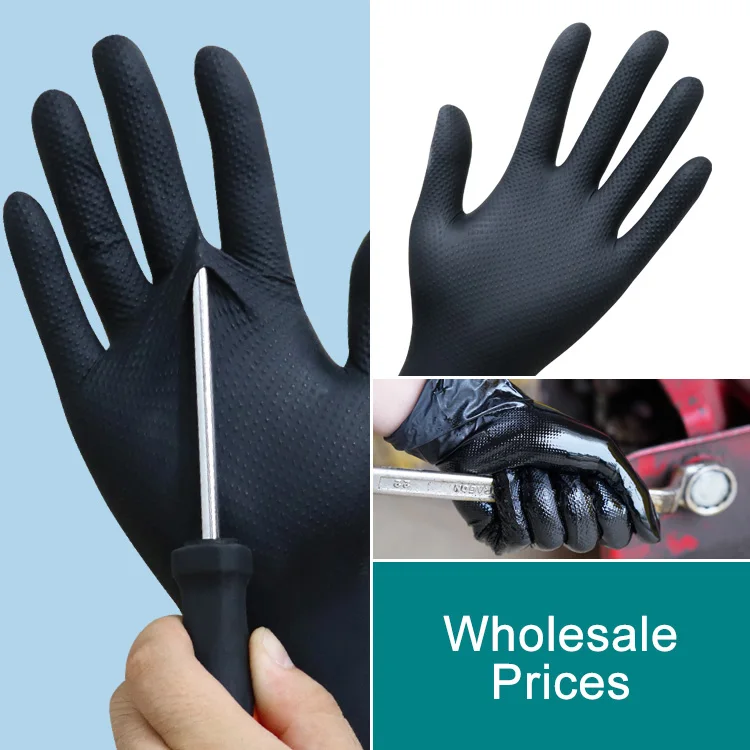 powder free nitrile black green orange nitrile gloves powder free disposable latex free