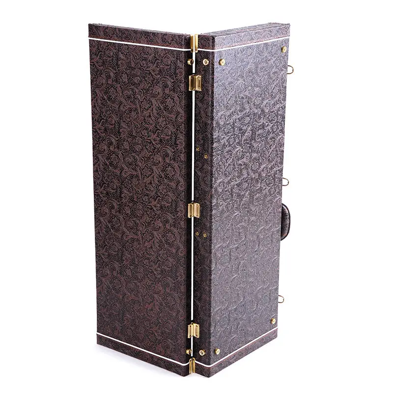 Best Sellers Guitar Pick Holder Case Flower Pvc Leather Acoustic Bass Guitar Hard Case