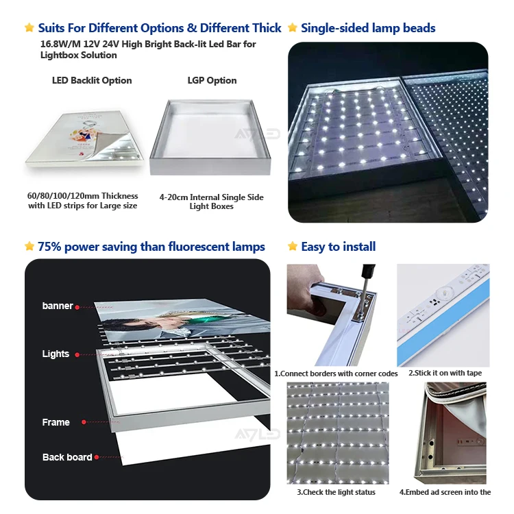 UL CE Rohs 3030 14leds/m Outdoor Light Source Led Back Lit Led Bar for Single side Lightbox